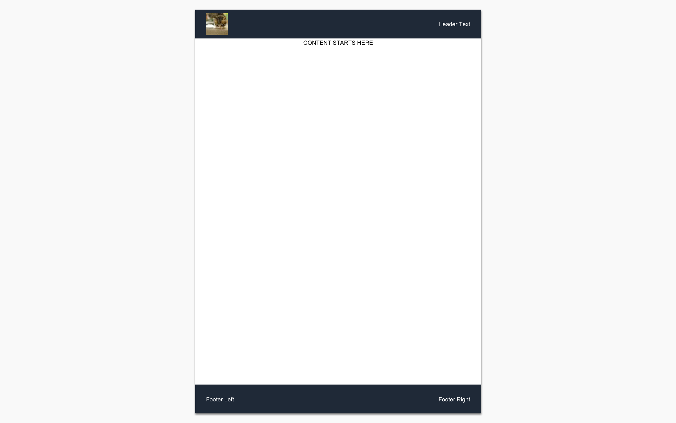 Paged.js header and footer