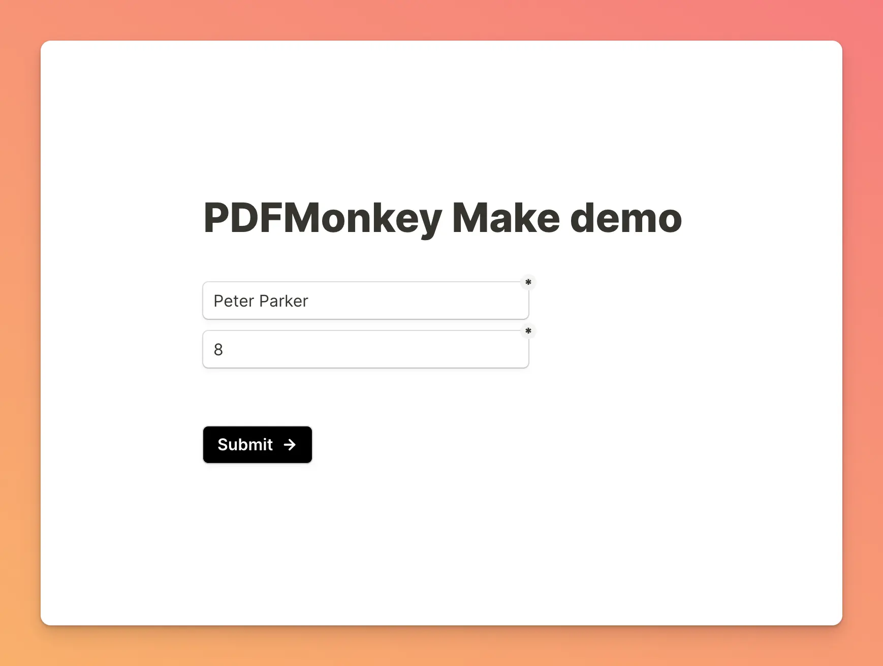 Bouton Run once dans le scénario Make