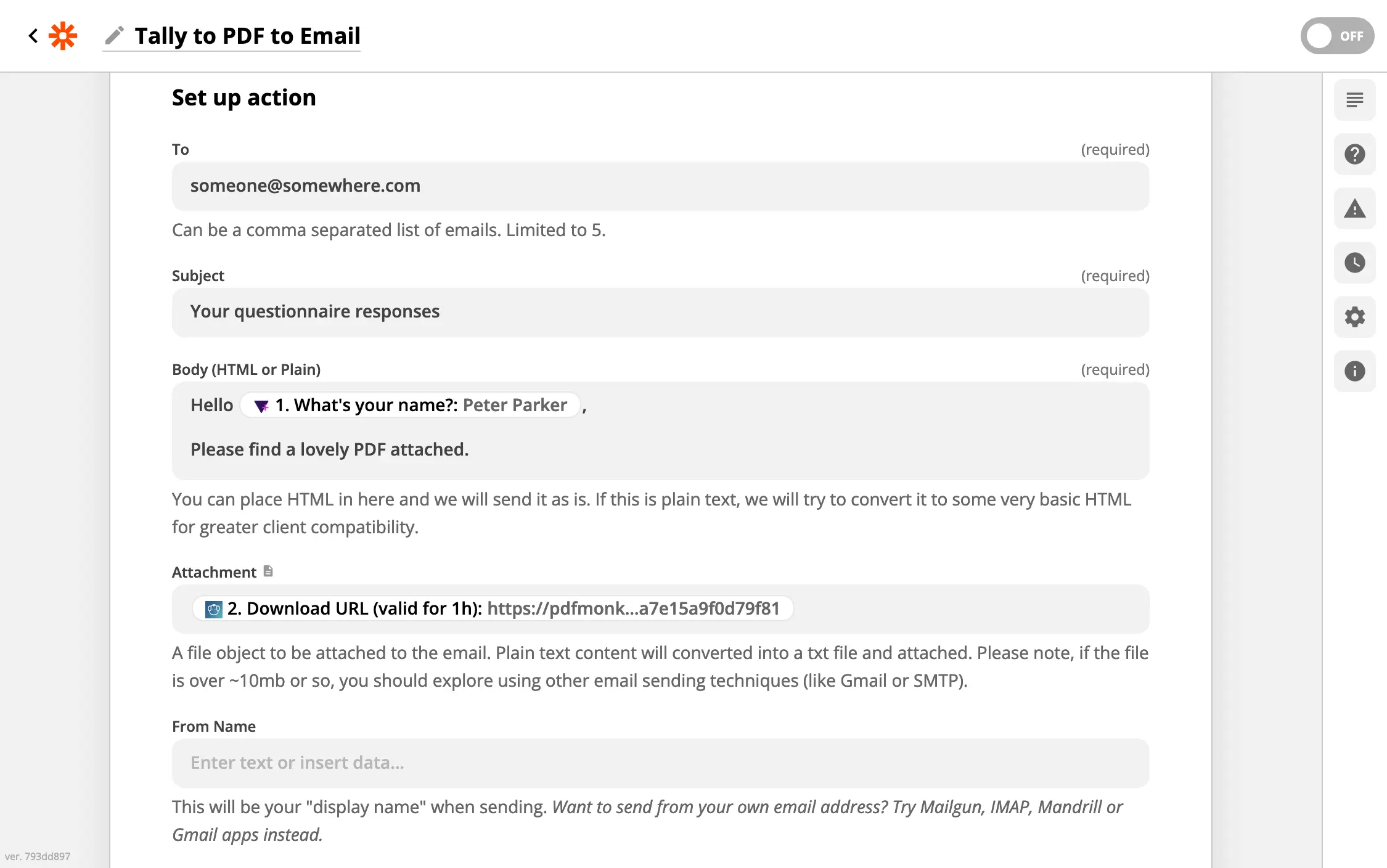 Le Zap complet du trigger à l’email